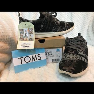 TOMS del Ray wool sneaker with tribal print